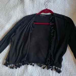 Black bolero cropped cardigan (Size M)
